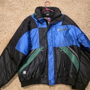 Ski-Doo Men's Black and Blue Ski Jacket